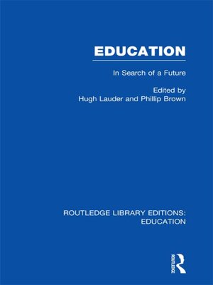 cover image of Education  (RLE Edu L Sociology of Education)